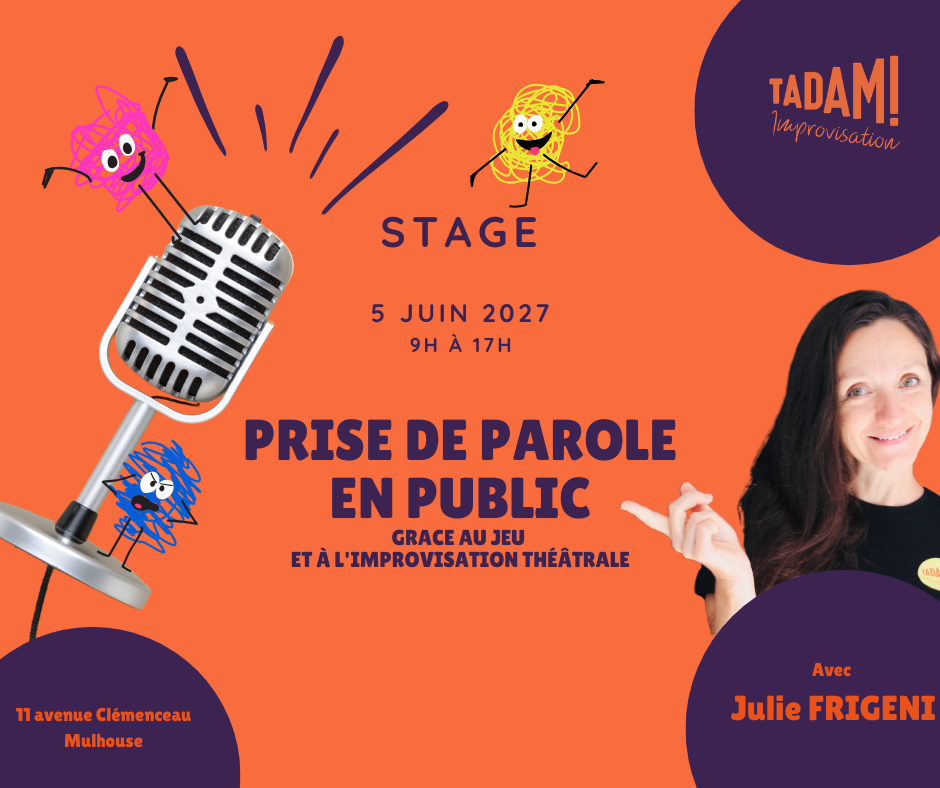 Stage "PRISE de PAROLE en PUBLIC" via l'improvisation théâtrale