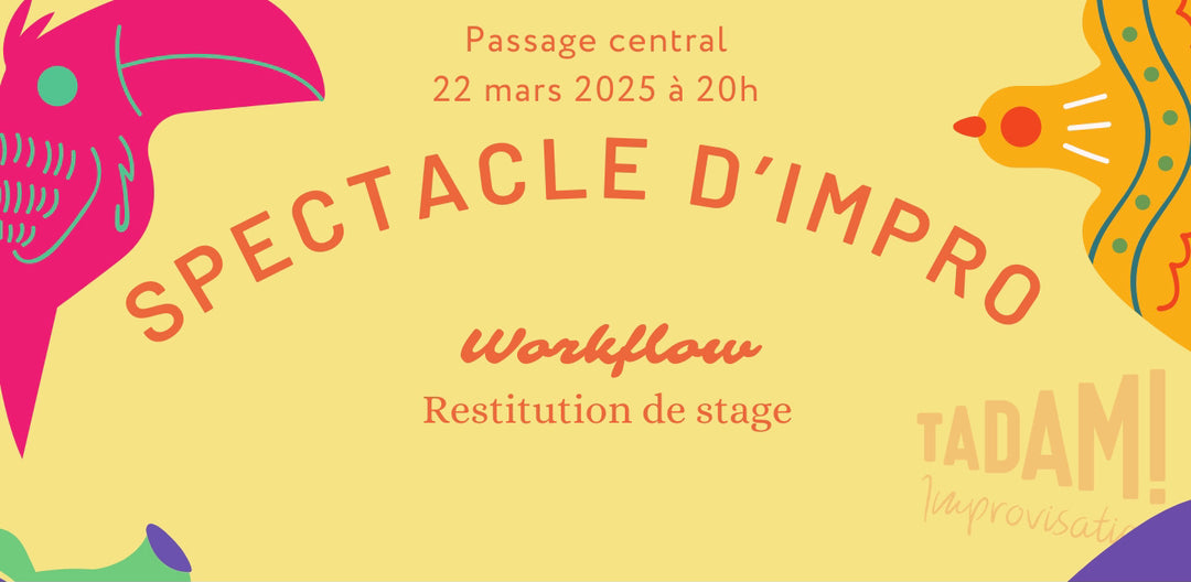 Spectacle improvisé - 19 avril 2025
