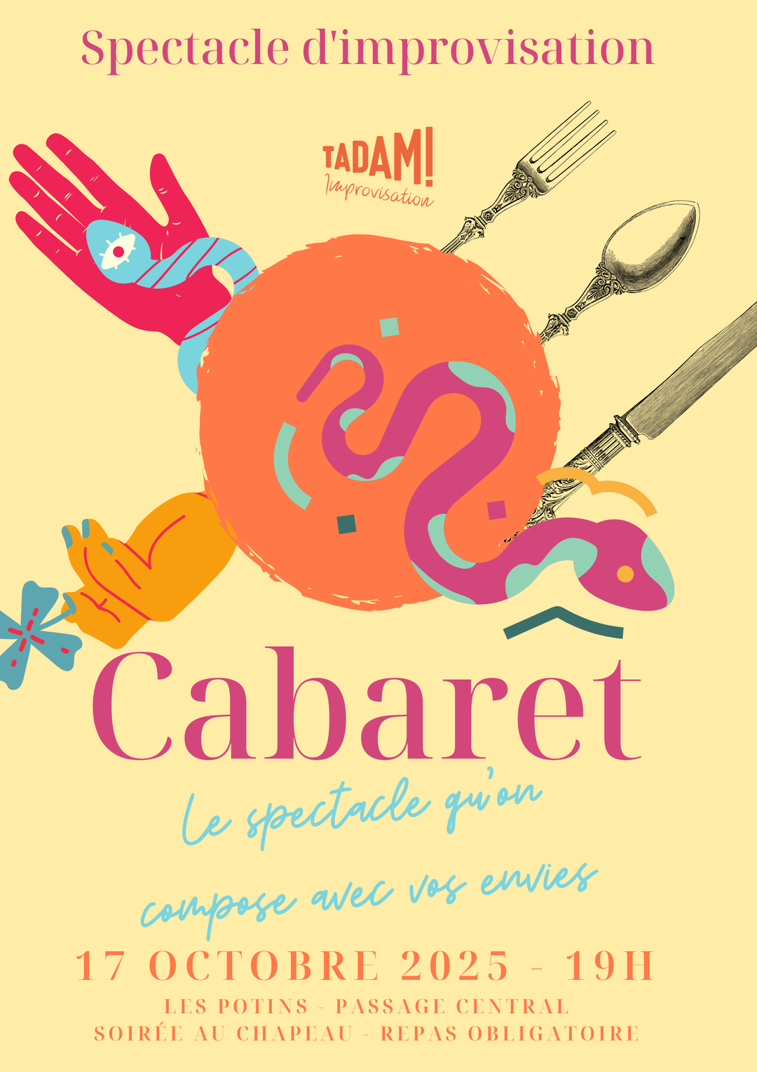 Spectacle improvisé - Cabaret - 17 octobre 2025